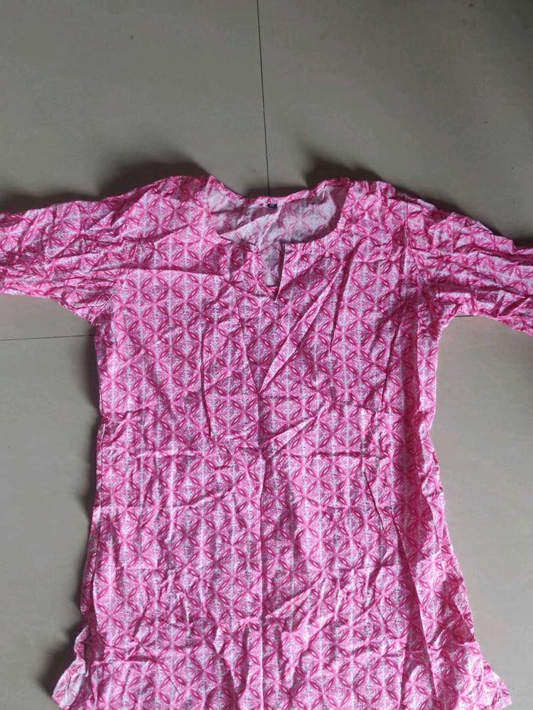 Pink Print Top
