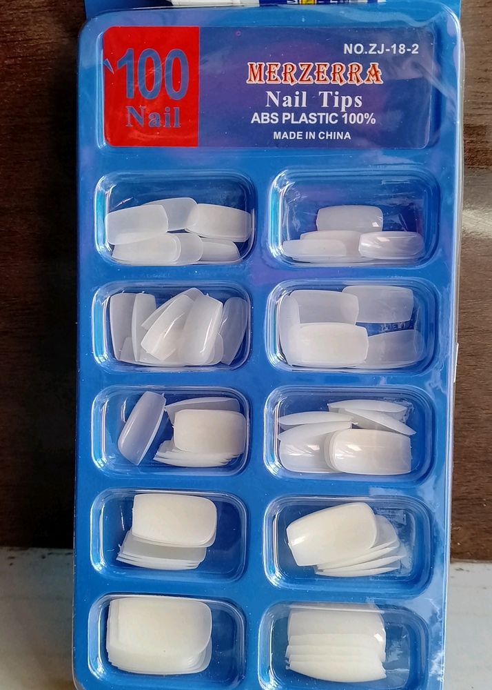 Artificial Fake Nails (100 Piece)💅 with Glue