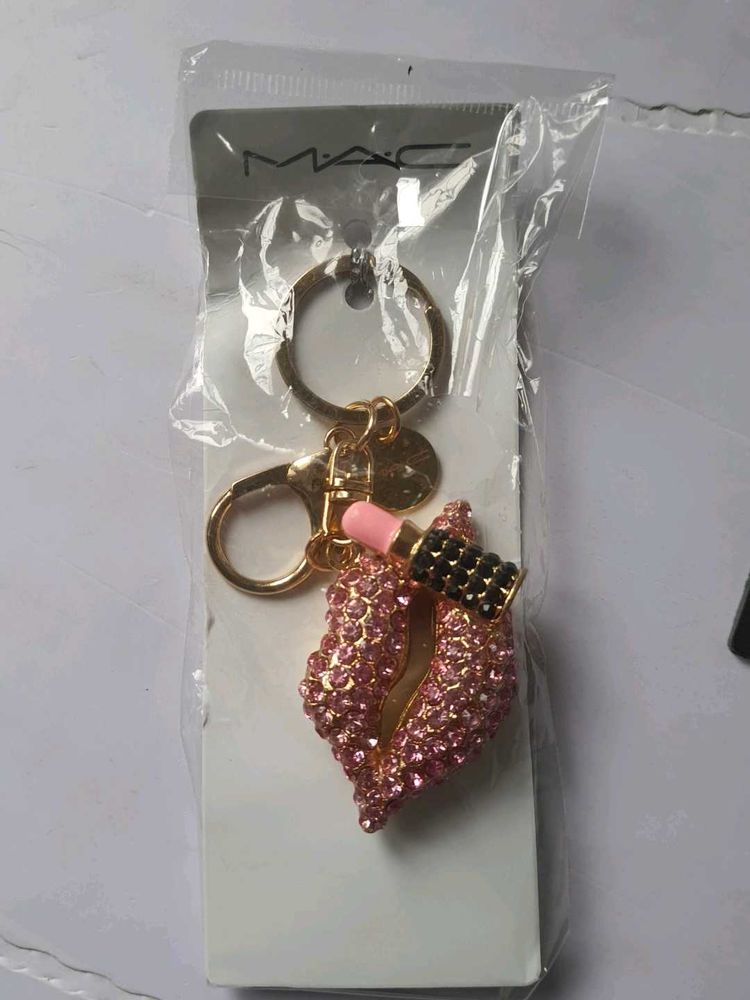 MAC Sparkling Lips &amp; Lipstick Keychain