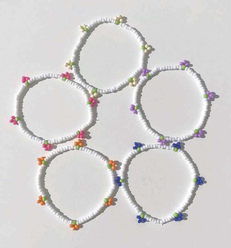 Beaded Flower Bracelet Set🌼