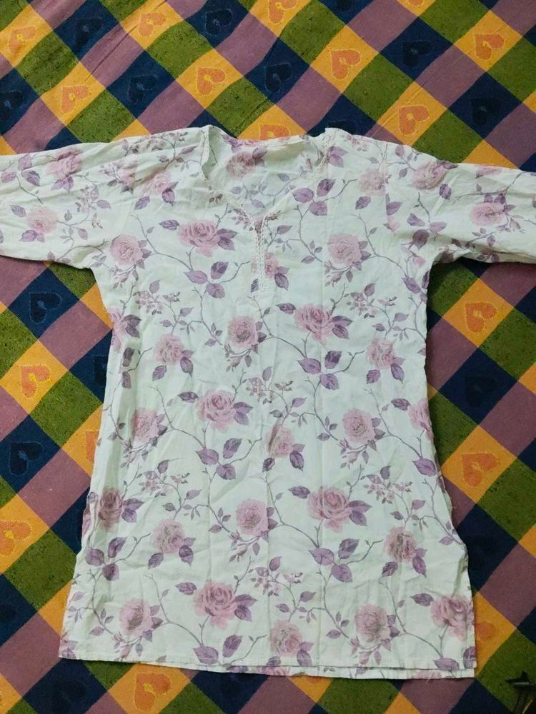 Floral Printed Tunic Top