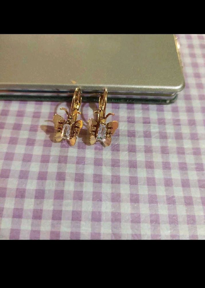 Elegant Butterfly Charm Earrings