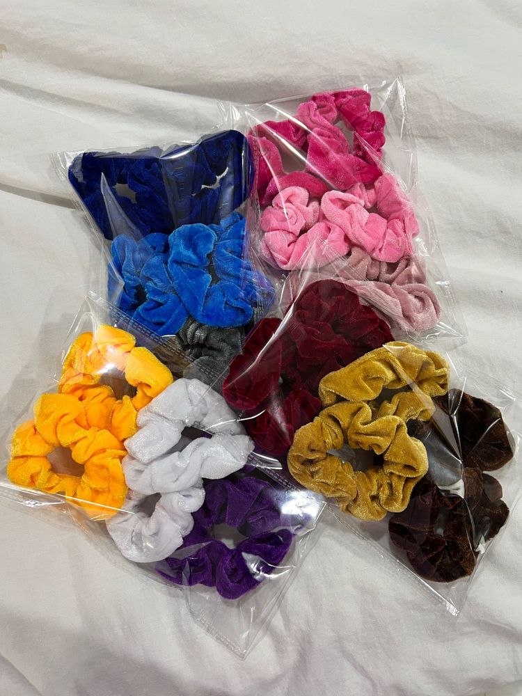 Velvet Scrunchies Set 6 pc per pack