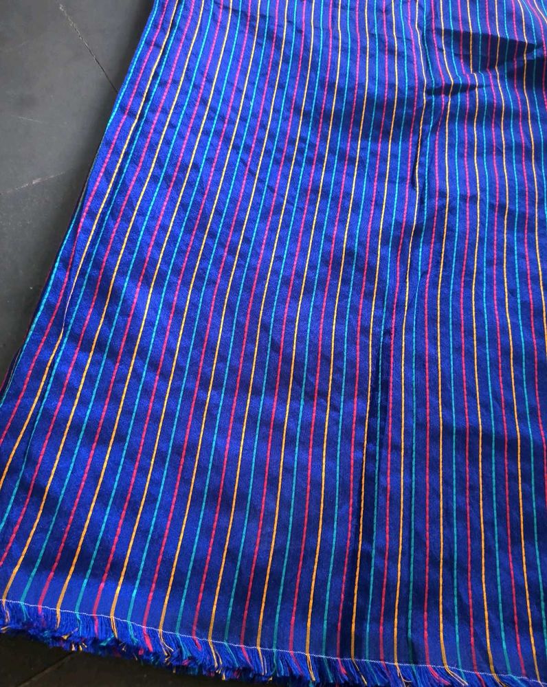 Striped Blue Ethnic Fabric