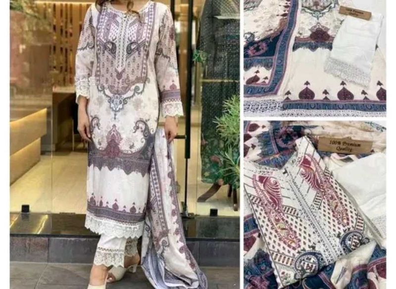 Rayon Printed Kurta Suit 3pc