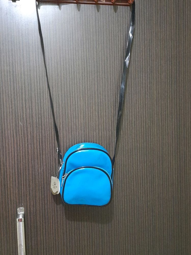 Cute Blue Sling Bag