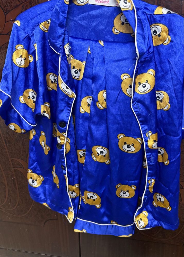 Cute Teddy Bear Pajama Set