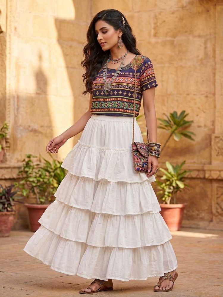 Boho Print Short Sleeve Top