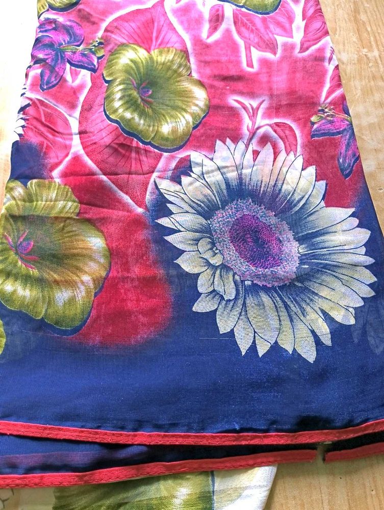 Floral Print Saree