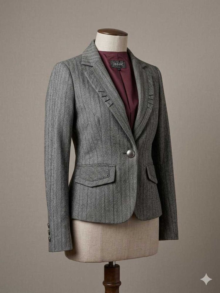 Chic Striped Women's Blazer