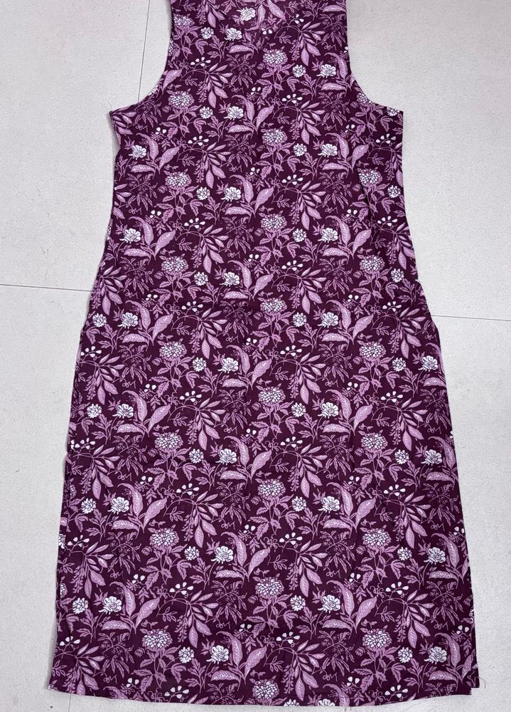 Floral Print Sleeveless Dress