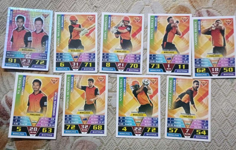 Rare IPL Cricket Trading Cards Collection