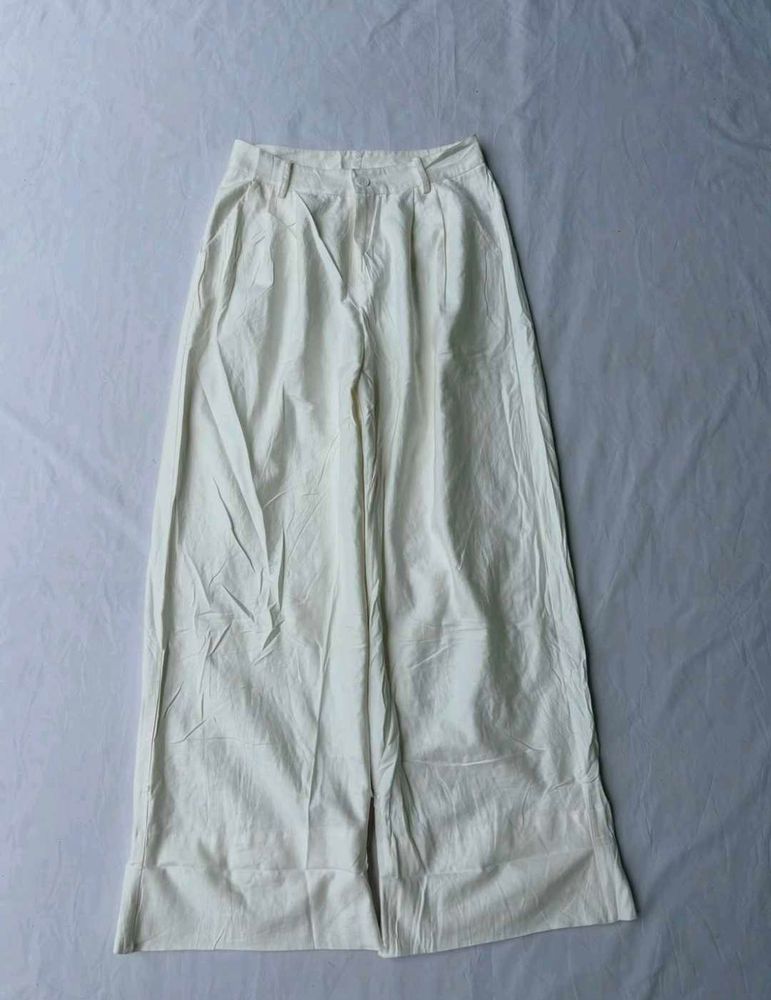 Non see through white pants