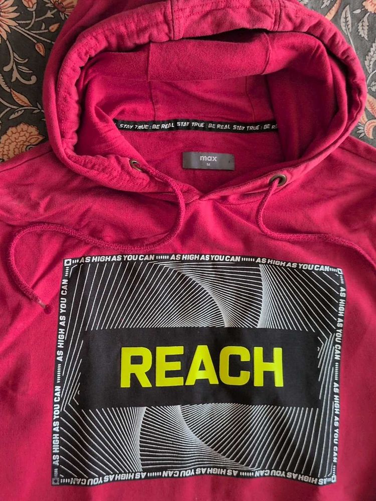 MAX Collection Red Graphic Hoodie