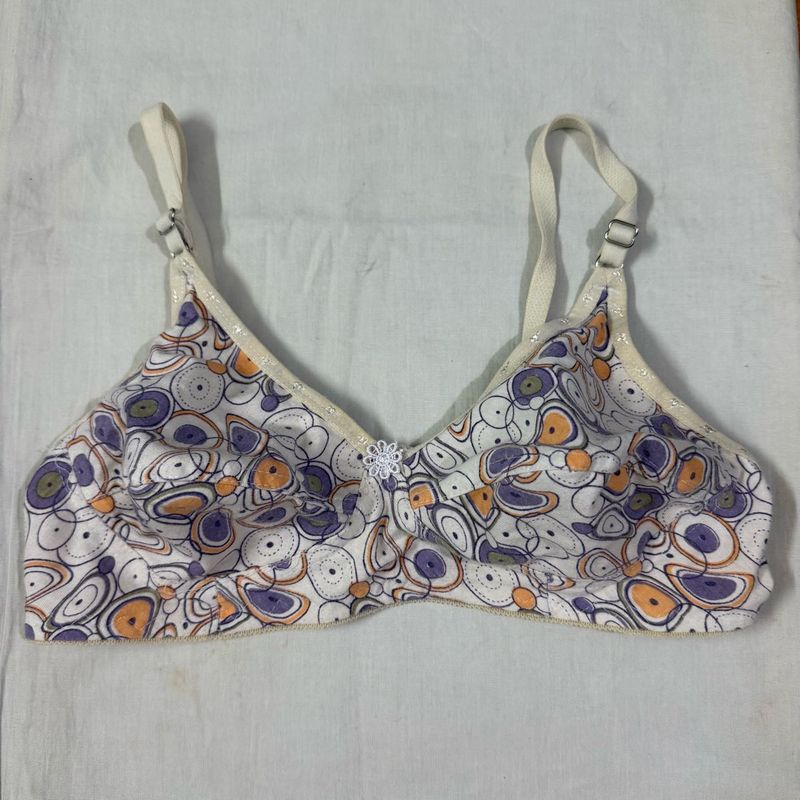Cotton coloured bra