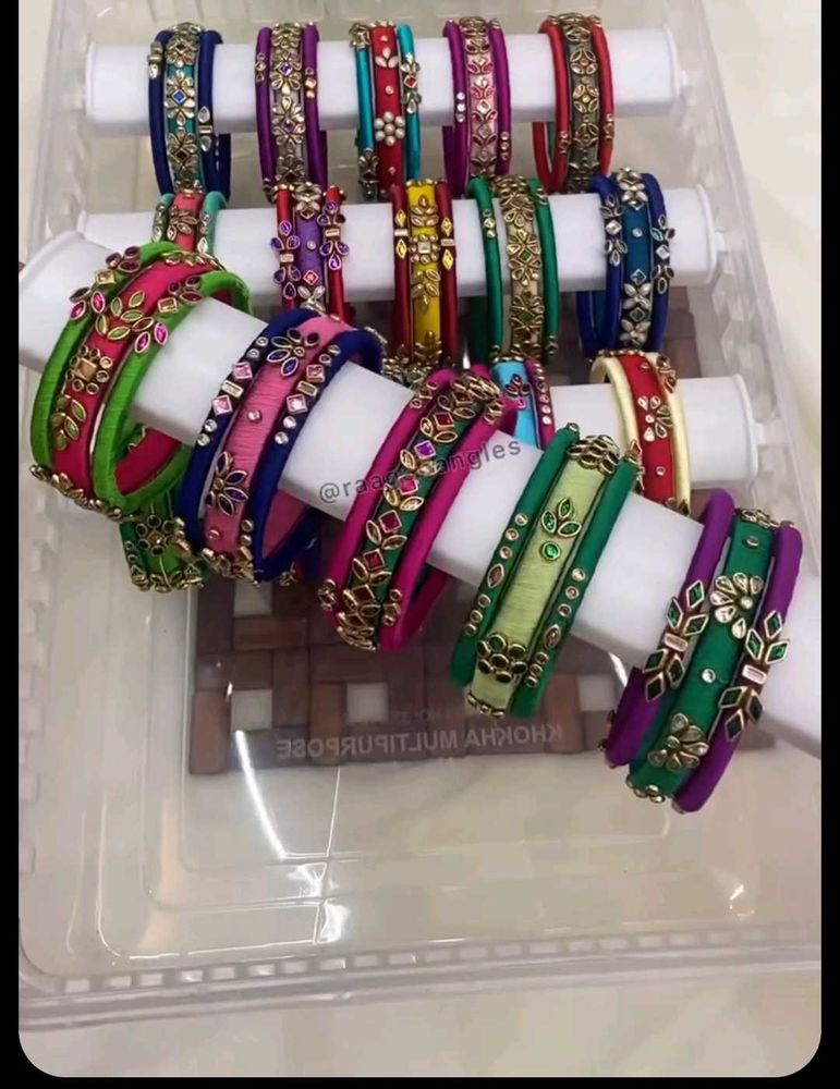 Colorful Thread Bangles (Set)