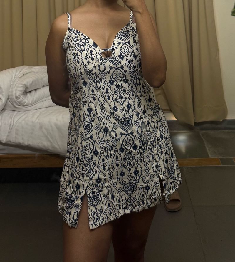 Boho Print Mini Dress
