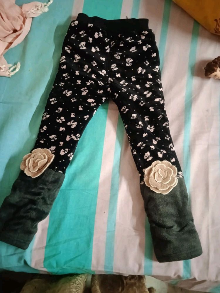 Girls Pant Velvet Winter