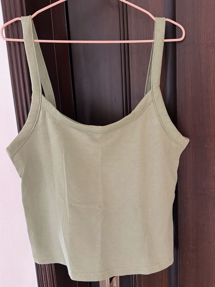Olive Green Camisole Top