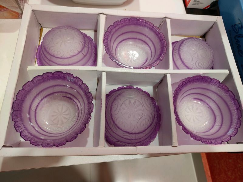 Glass Bowl 6 Piece Set