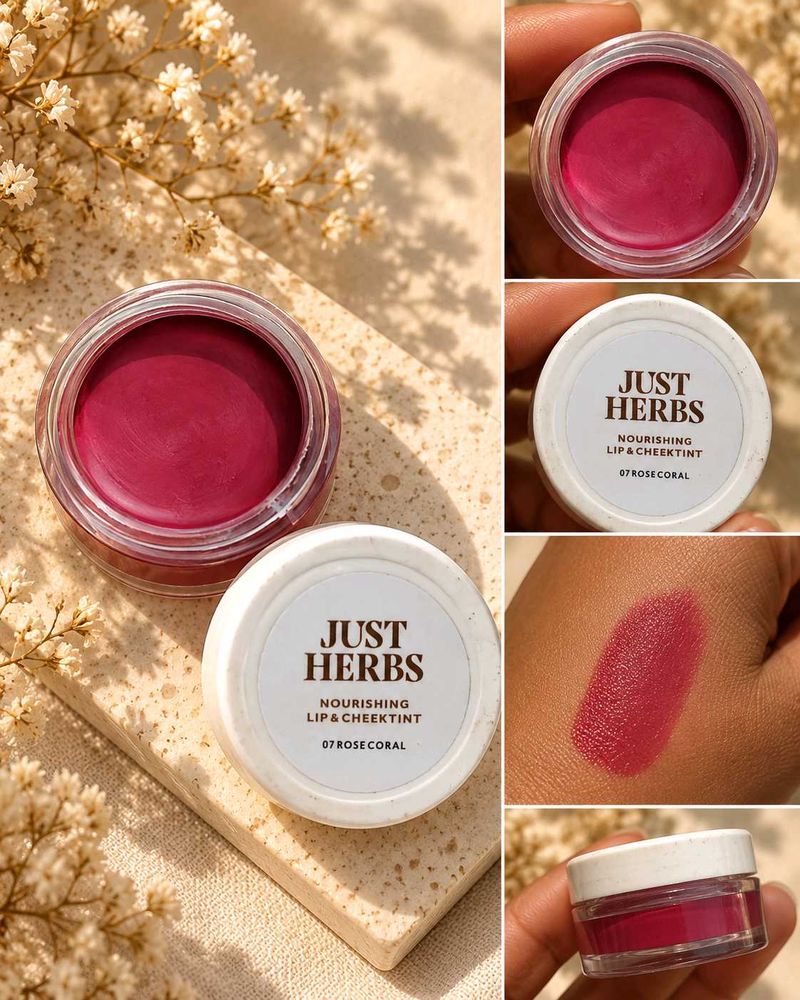 Just Herbs Lip &amp; Cheek Tint Shade 7 Ros