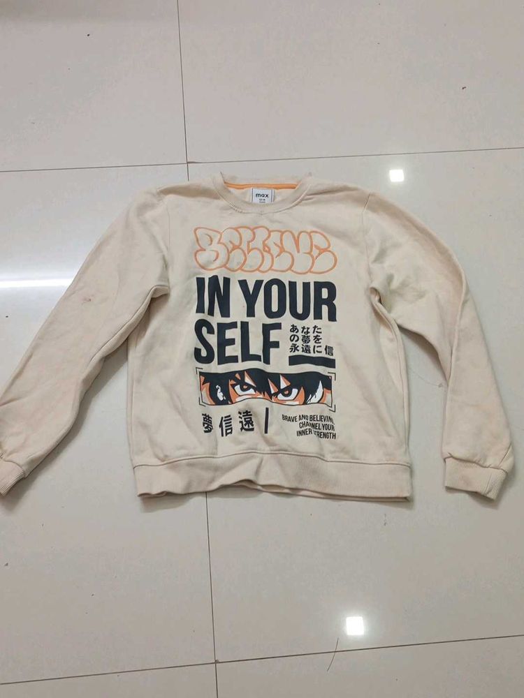 Anime Graphic Print Sweatshirt
