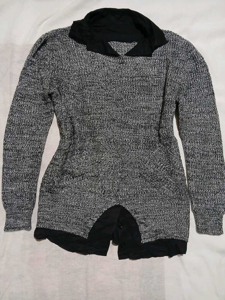 Grey Knit Cardigan🌷