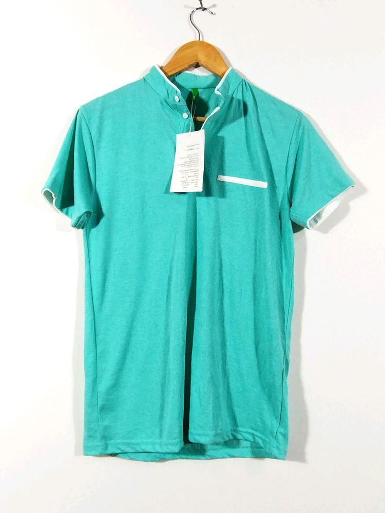Ausk Sky Blue Casual T-shirt (Men)