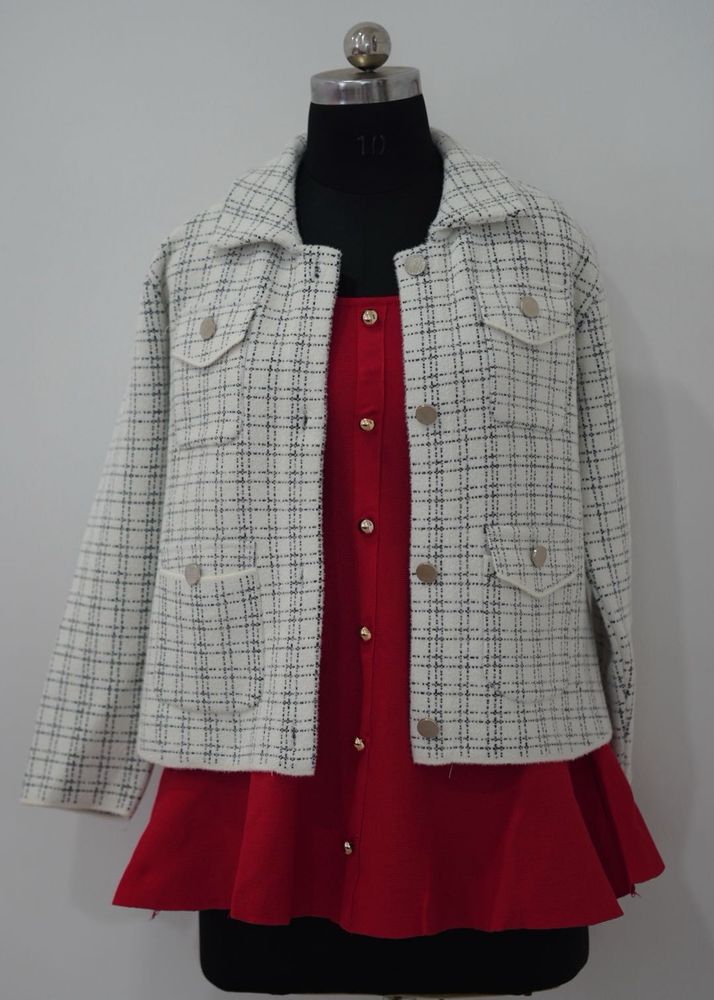 Chic Plaid Tweed Jacket