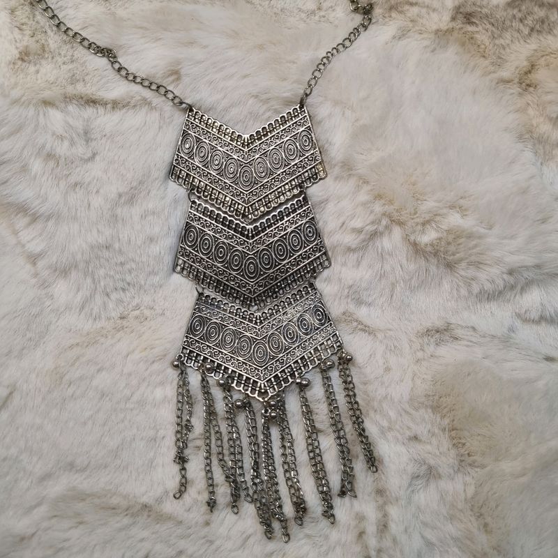 Oxidised Silver Necklace