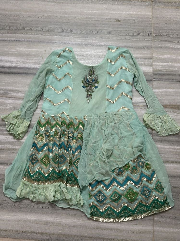 Embellished Mint Green Kurta