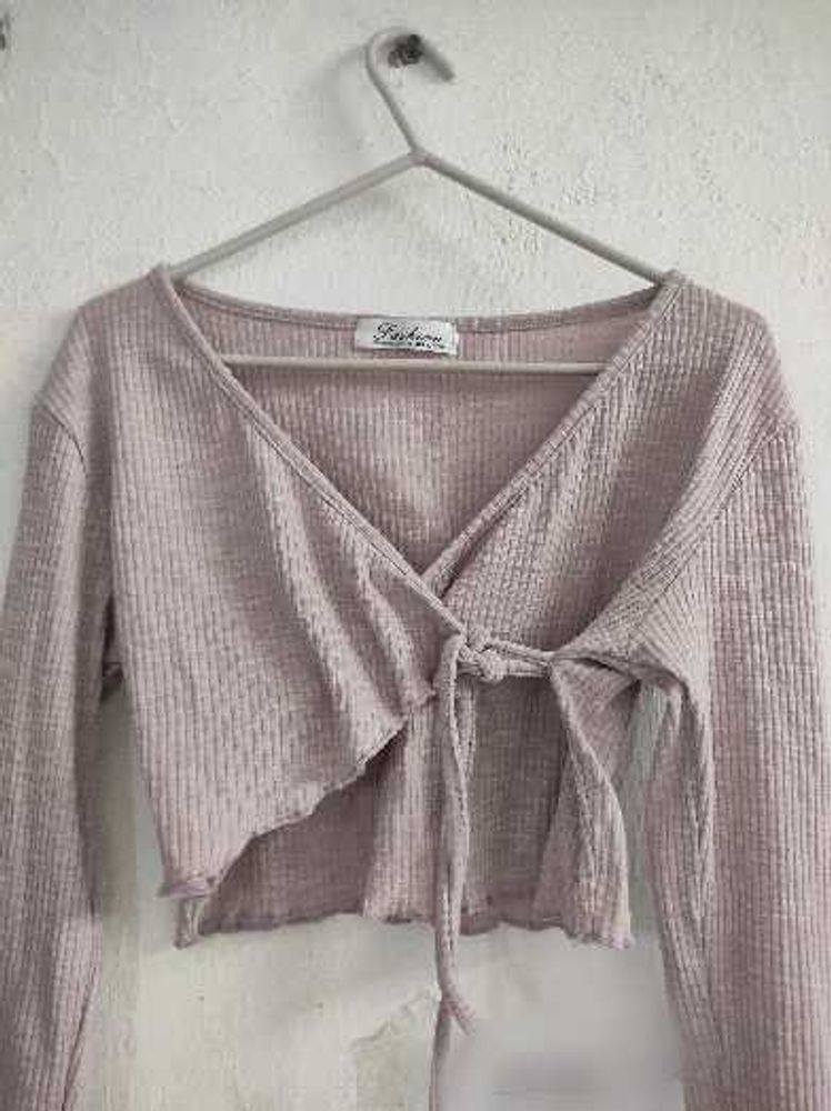 Chic Wrap Tie Cropped top