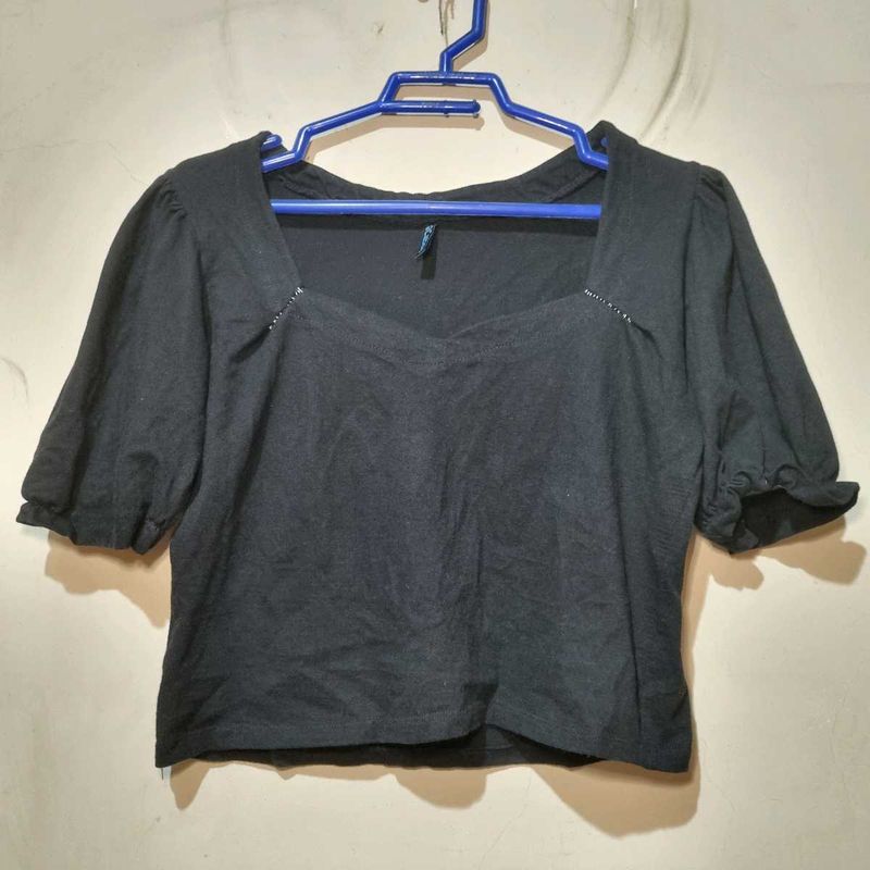 Cute Sweetheart Neck Top