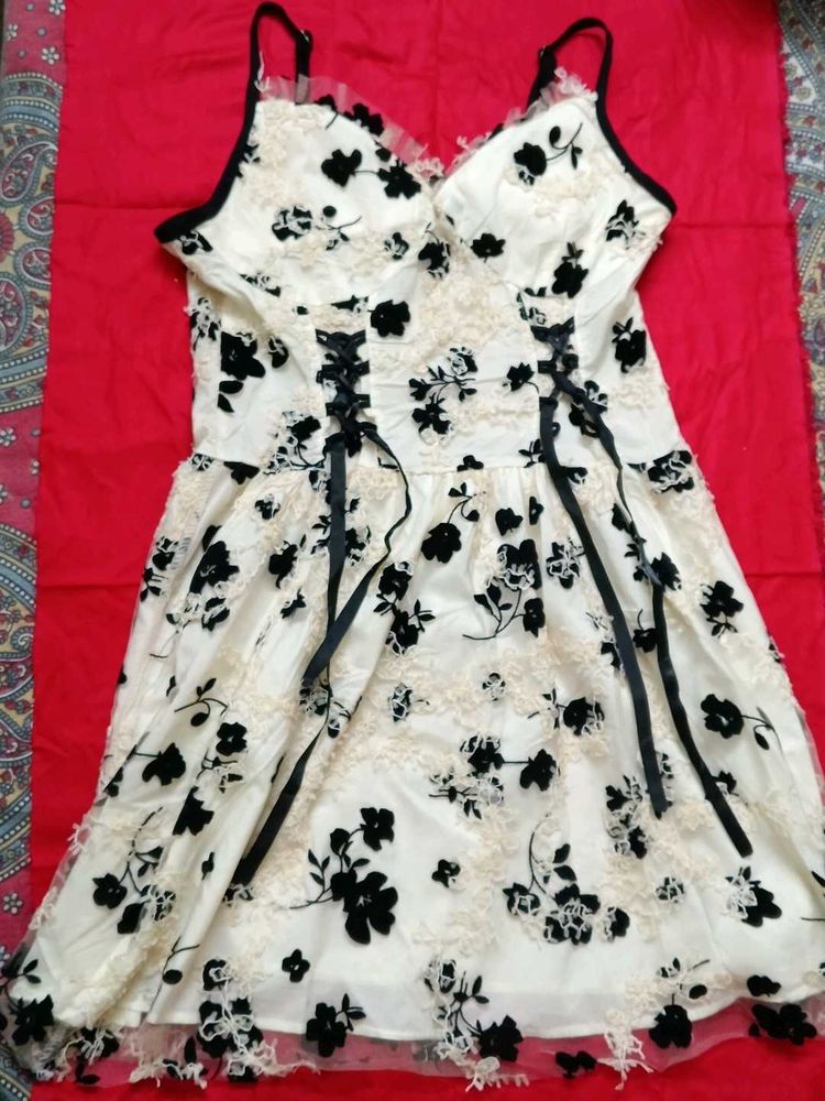 Floral Lace Corset Dress