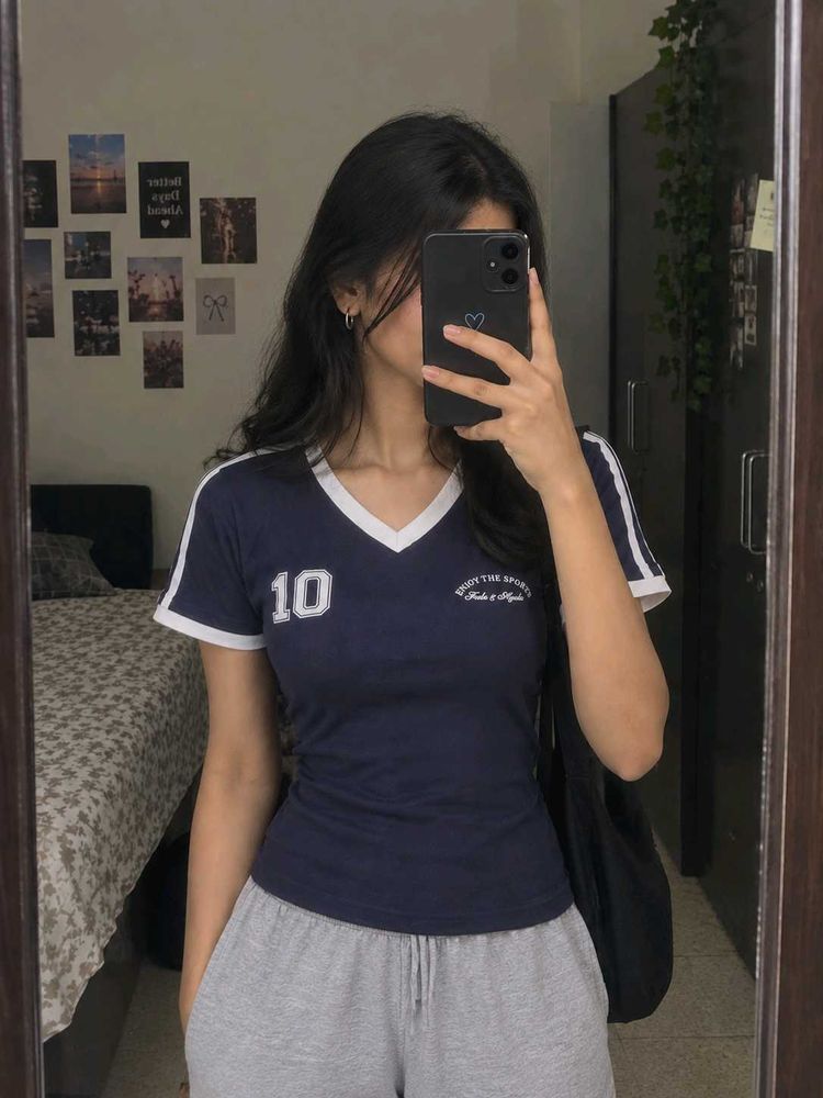 Navy Blue Graphic Tee