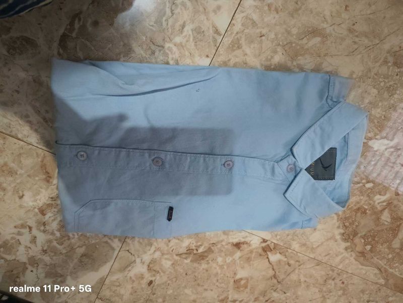 Men's Light Blue Casual Shirt