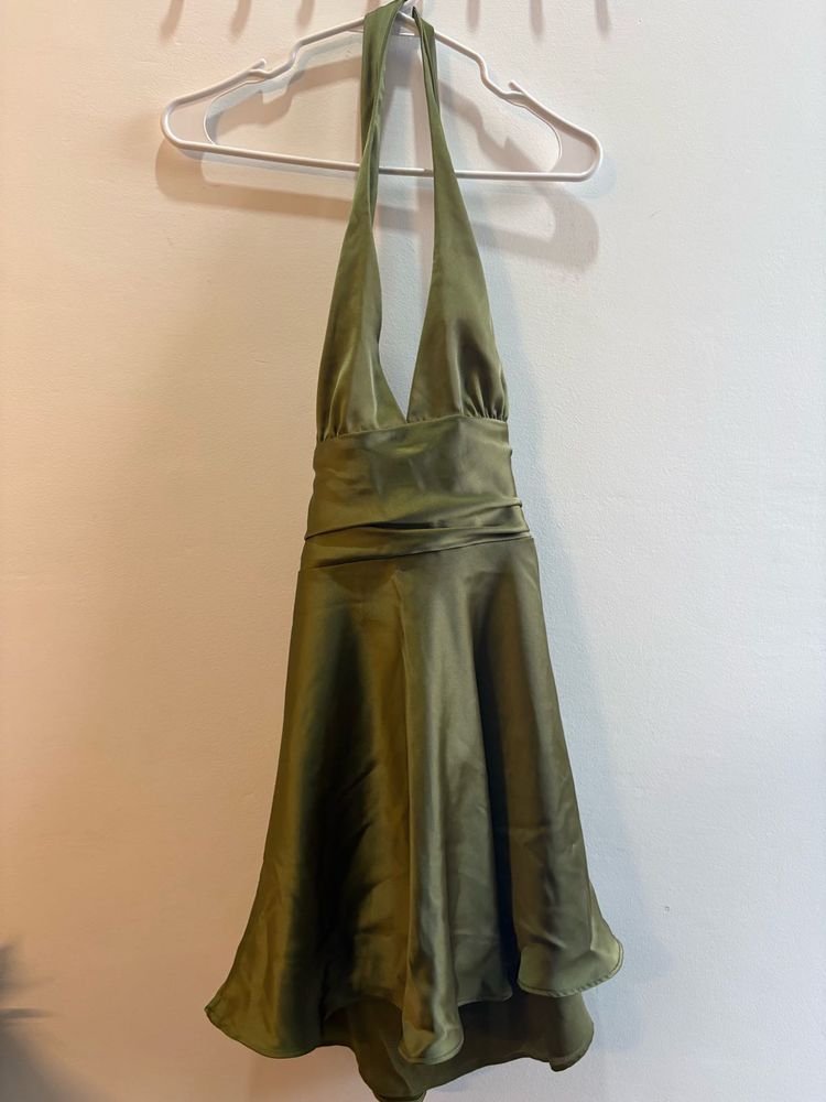 Satin tie back ZARA dress (New with tags)
