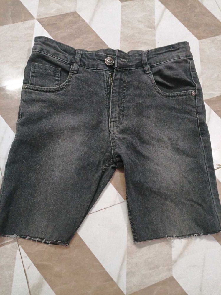 Stylish Dark denim shorts