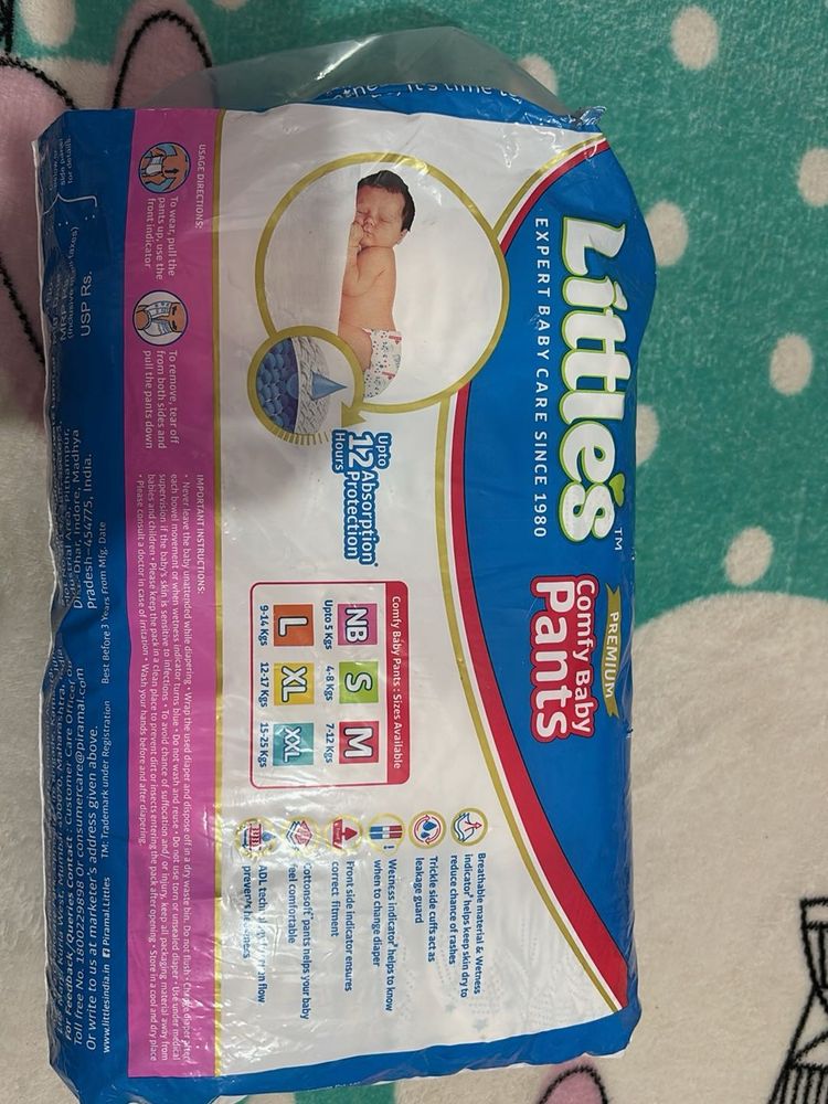 Little’s Premium Comfy New Born Baby Pants –