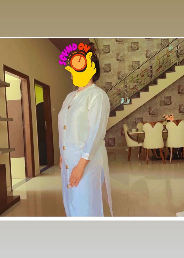 Plain White Kurta