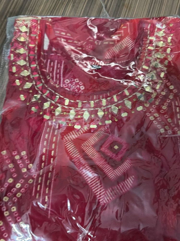 Beautiful Red Kurta Set