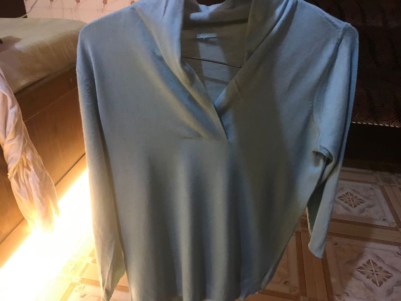 Light Blue Long Sleeve Top