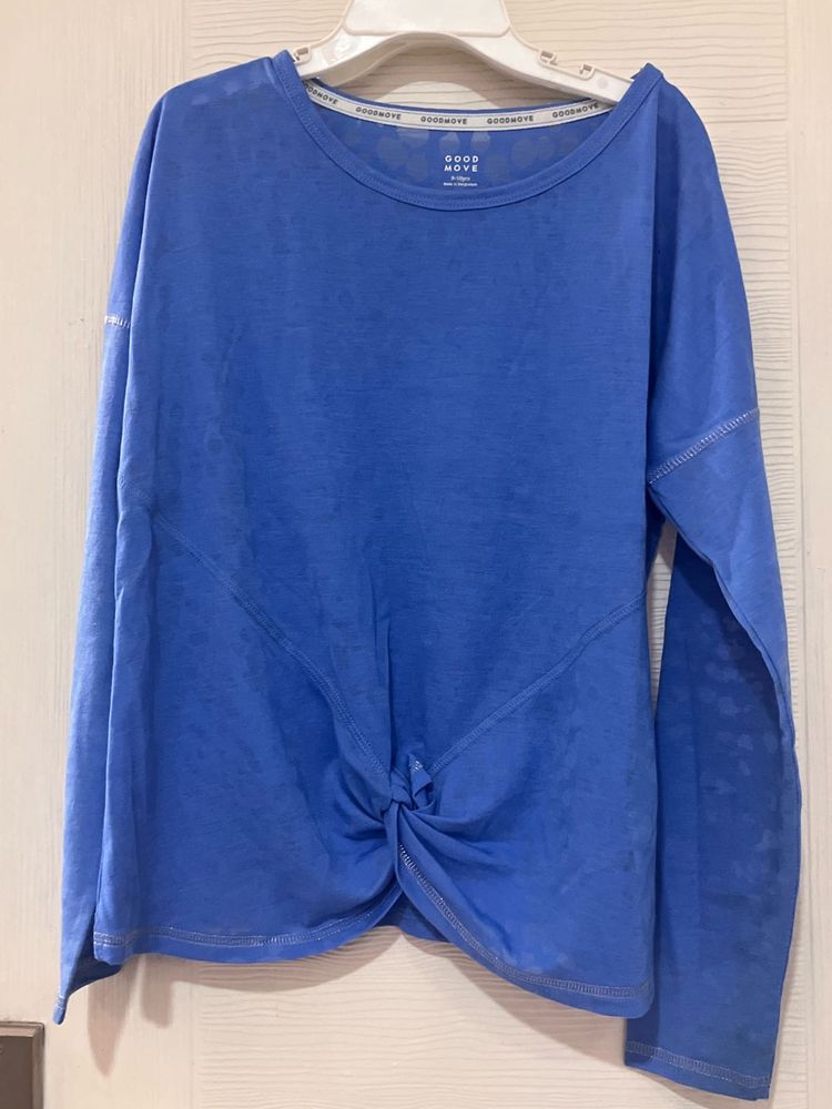 Marks &amp; Spencer Blue Long Sleeve Top