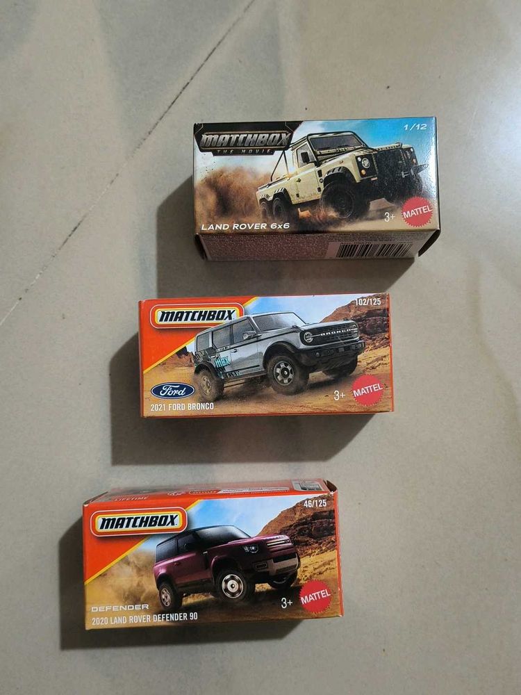 MATCHBOX CAR SET OF 3