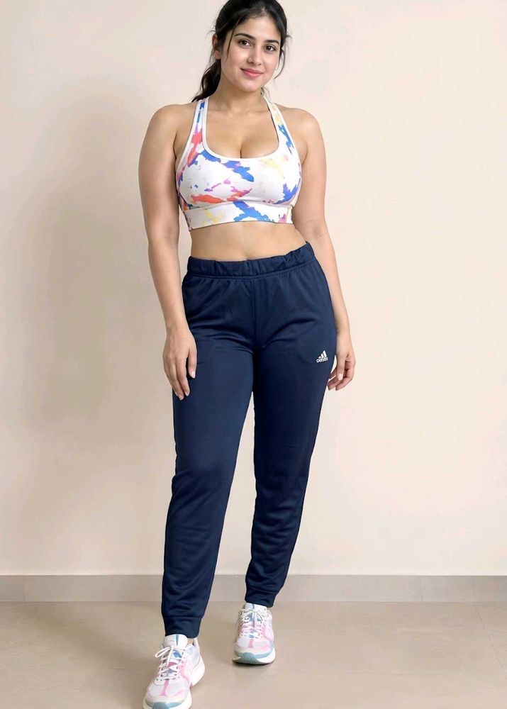 Orginal Adidas Navy Track Pants Free Size