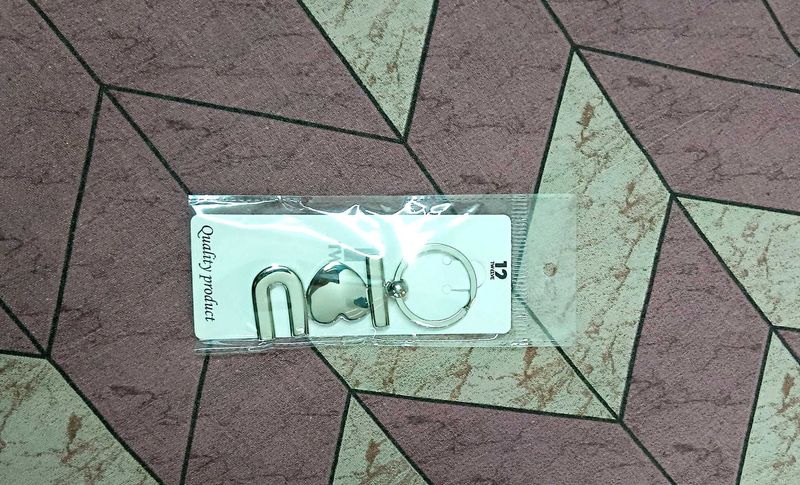 Heart &amp; Initial Keychain Set