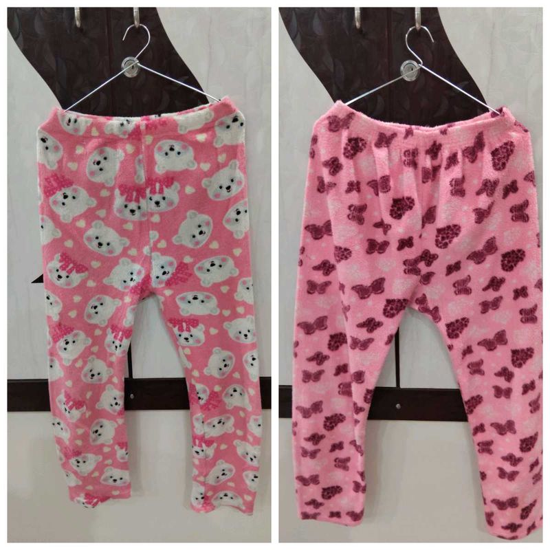 Girl's Pink Dog Print Lounge Pants