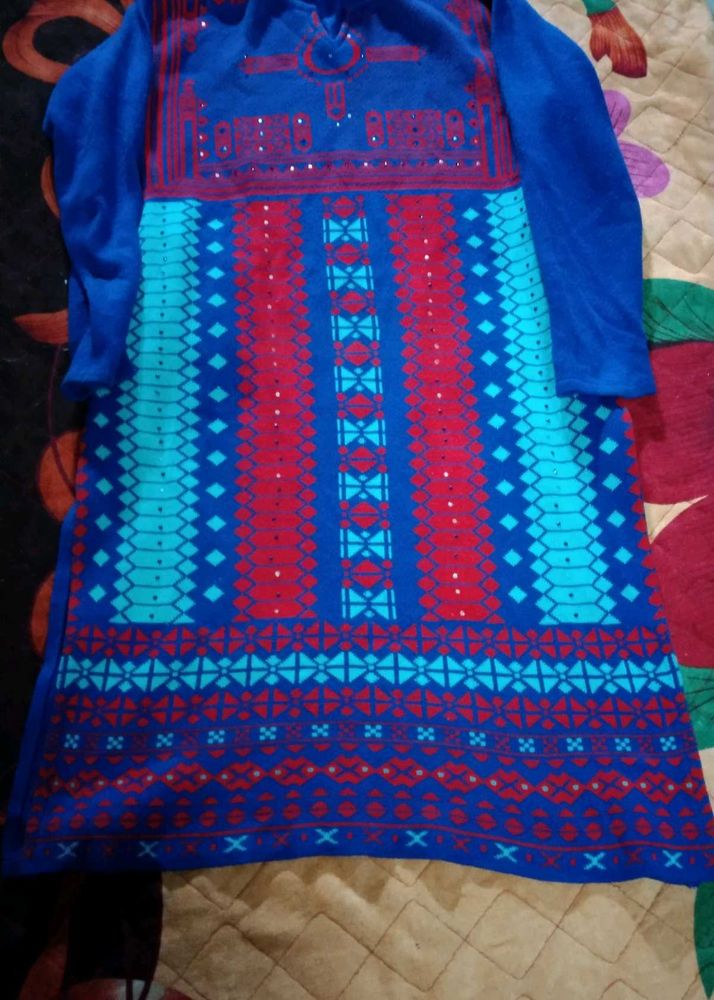 Woolen Kurti Set
