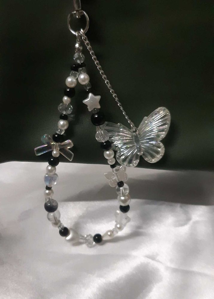 Beaded Butterfly Charm