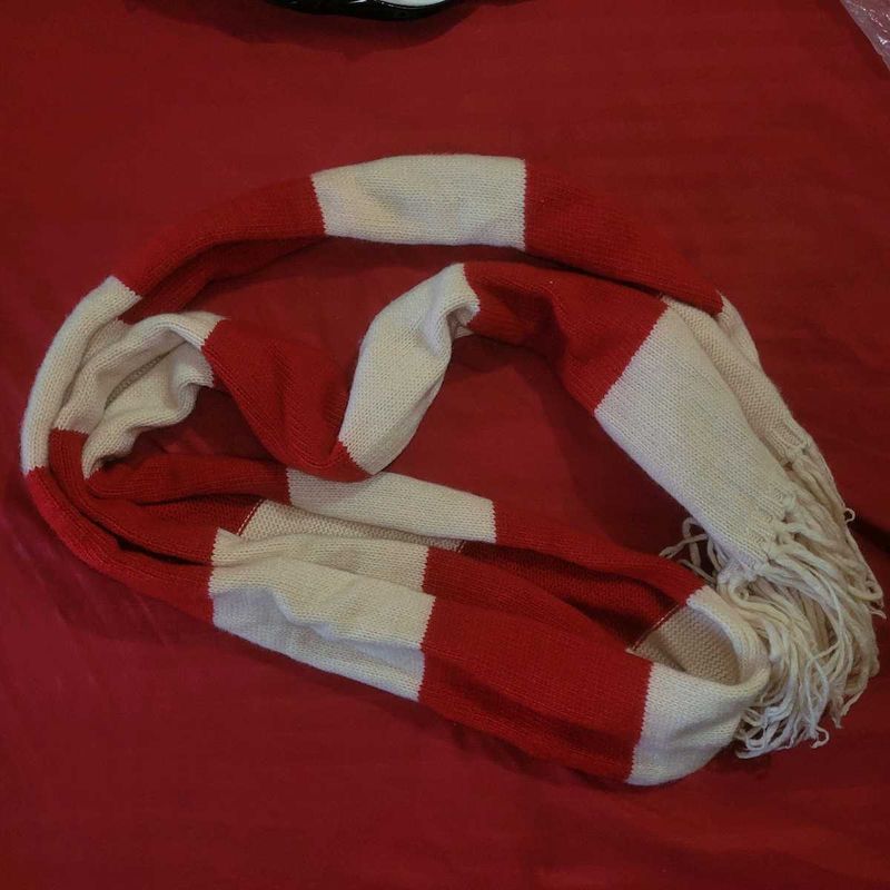 Striped Knit Scarf